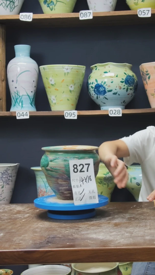 陶瓷景德镇花盆827