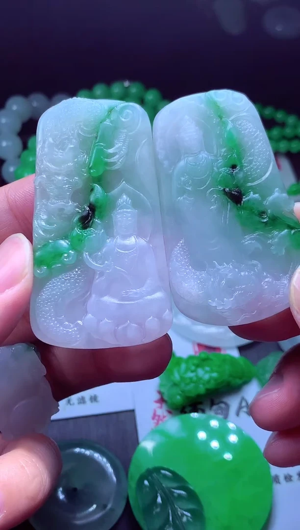 未镶嵌定制翡翠叶?翡翠毛货定制