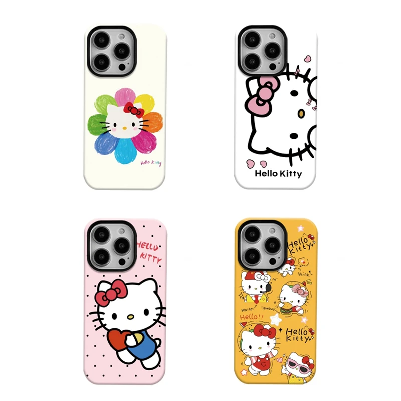 【呼呼专属】白瑾原创进口韩菲二合一太阳花适用苹果16promax手机壳