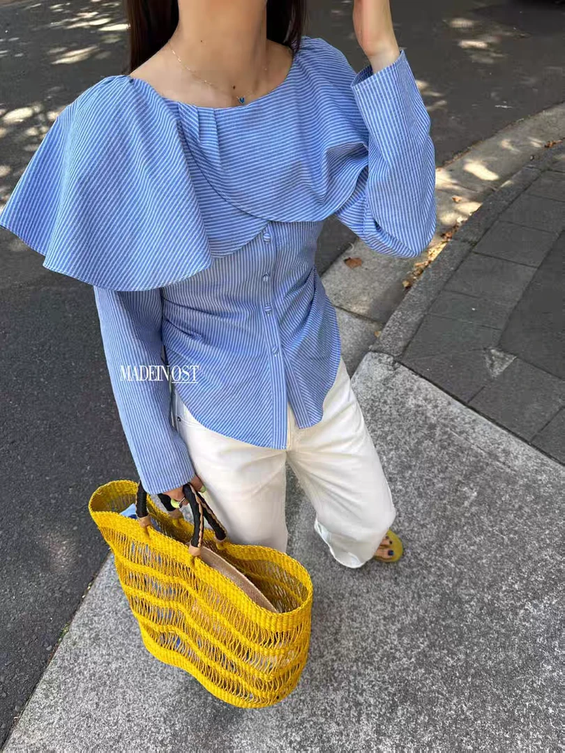 EM女装——法式荷叶边上衣1528
