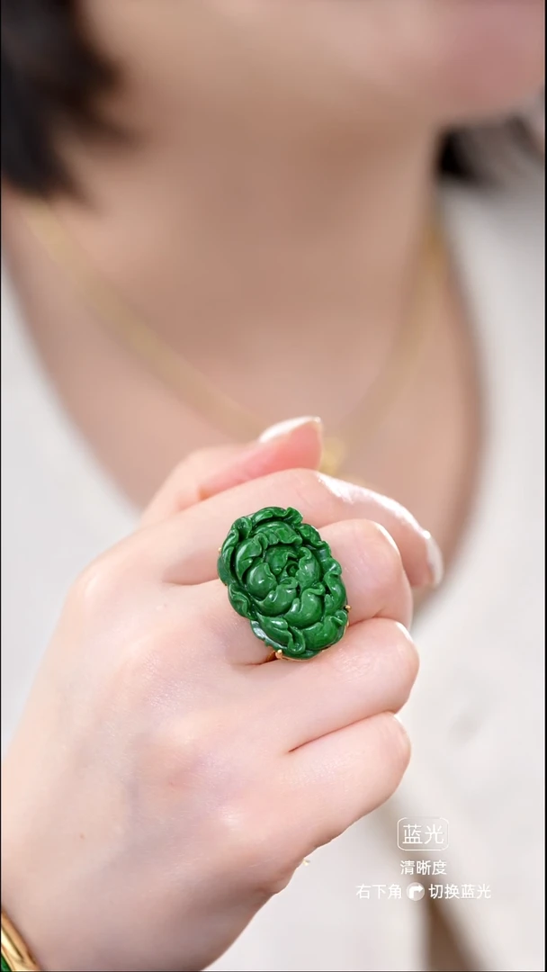 颈饰未镶嵌翡翠戒指21