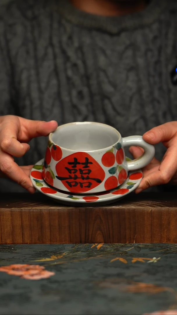 瓷片釉下彩手工手绘同款陶器