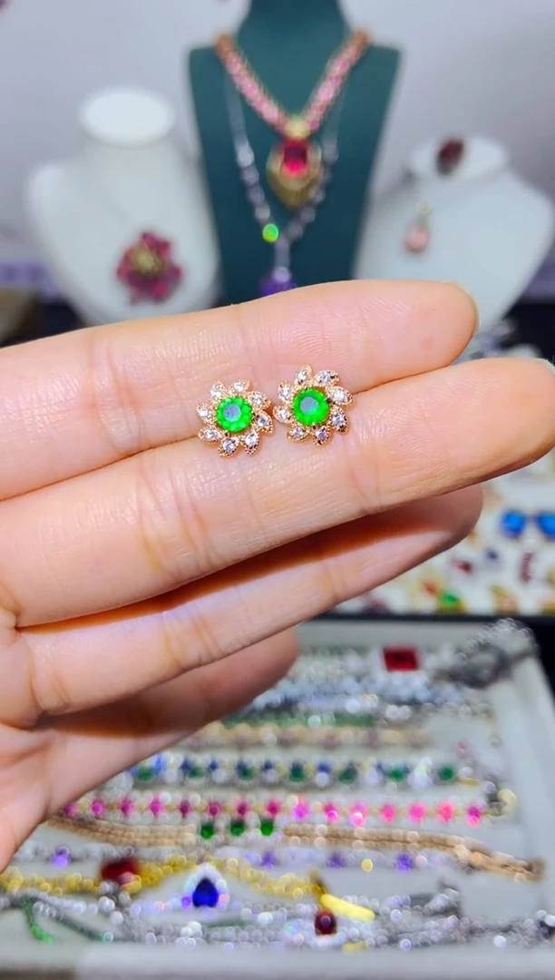 银S925镶嵌戒指烟晶162