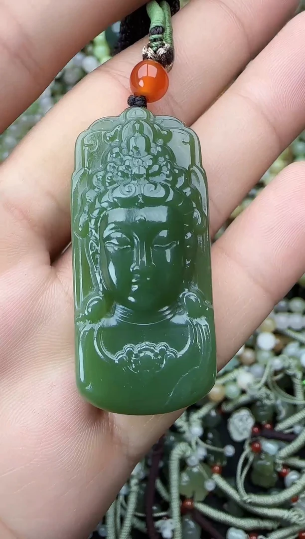 颈饰未镶嵌和田玉拍一发一