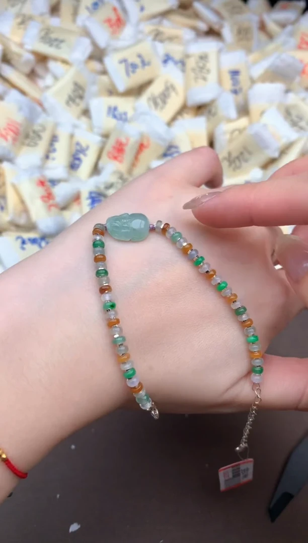 【闪购商品】翡翠手链银S925镶嵌一