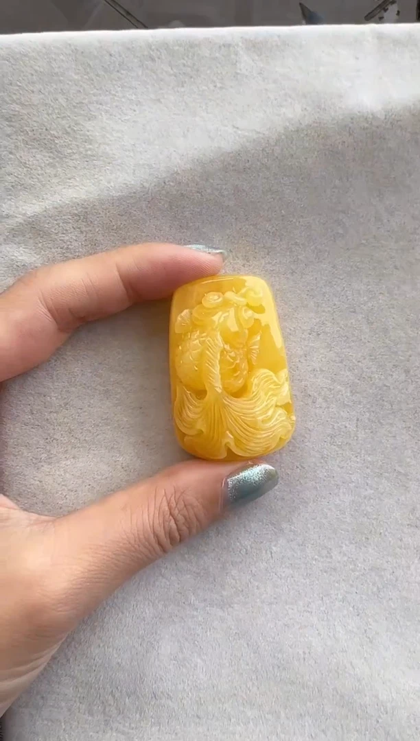 【闪购商品】定制琥珀未镶嵌10214162-吊坠