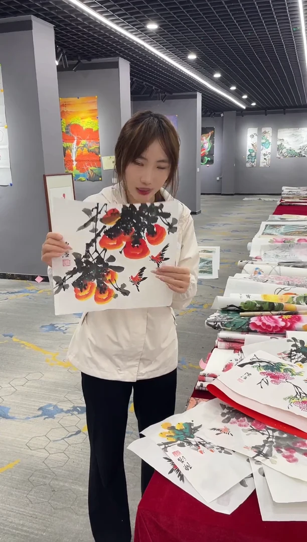 竖款年画艺术作品欣赏S58