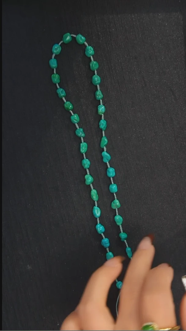 未镶嵌绿松石项链多样性发一