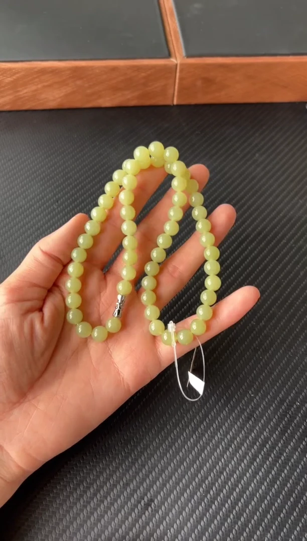 【闪购商品】和田玉项链未镶嵌若羌微色差卡8 妈妈链