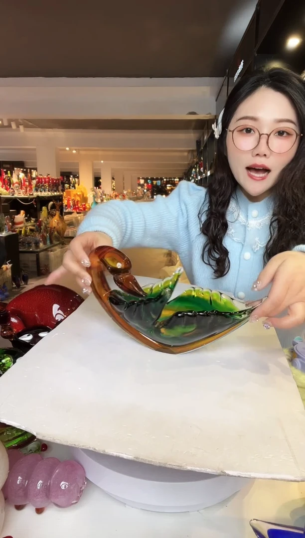 【闪购商品】茶盏琉璃摆件家居摆件