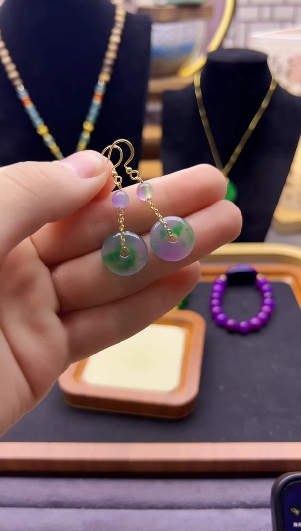 【闪购商品】翡翠颈饰14K金镶嵌E234