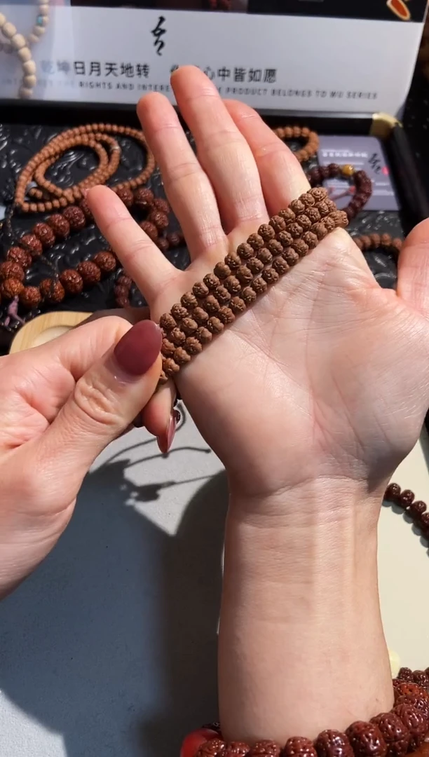 手串金刚菩提甄选级原籽佛手长串5.5