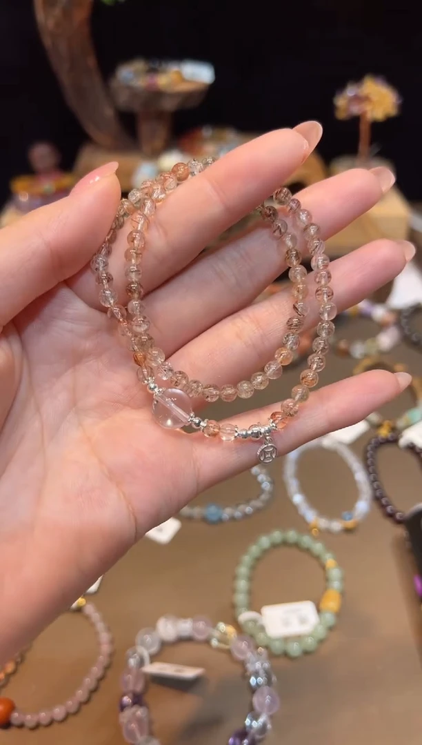 水晶手链未镶嵌手饰@@E6962