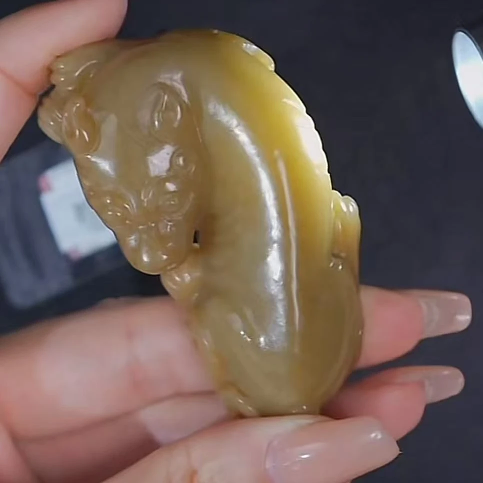 清代和田玉旺财 1