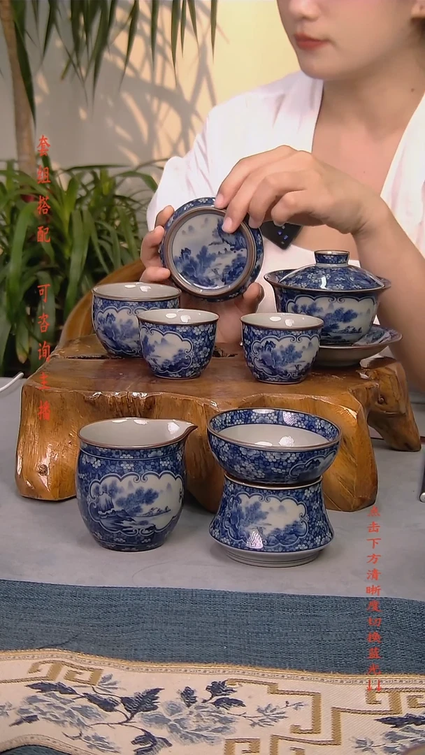 简装家用款7件套 老陶泥开片纹陶瓷茶具