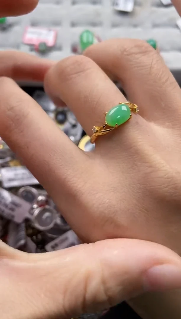 翡翠戒指未镶嵌999-------9