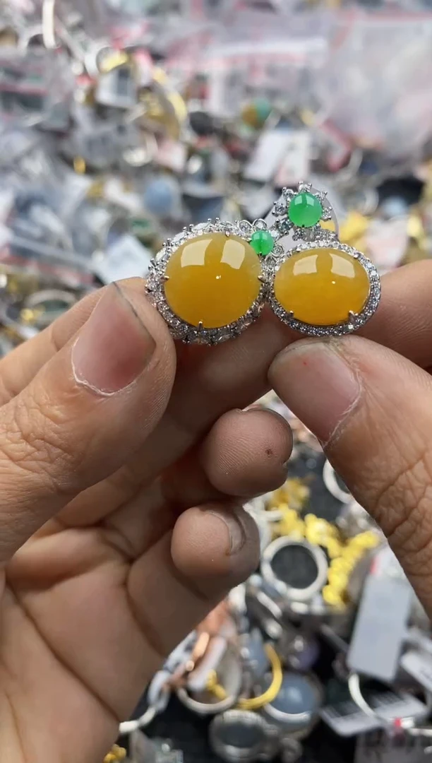 银S925镶嵌戒指翡翠161616----4