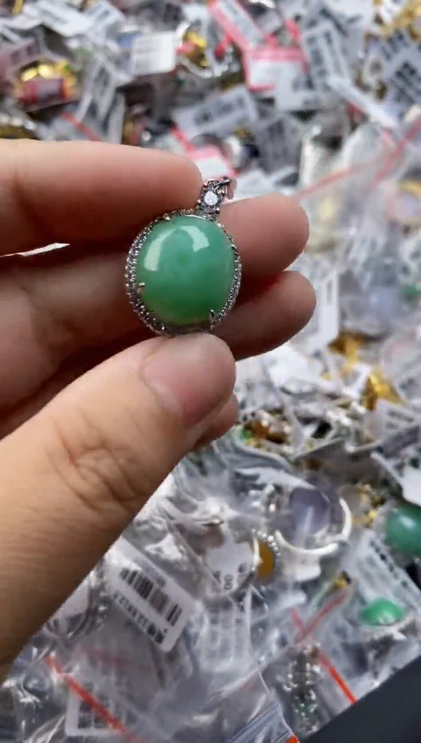 翡翠戒指银S925镶嵌1111    5