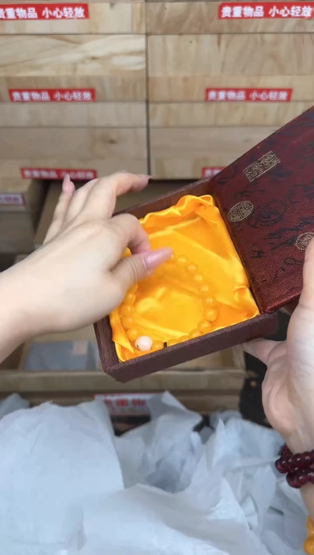 黄玉菩提带猫爪商品链接@@L052