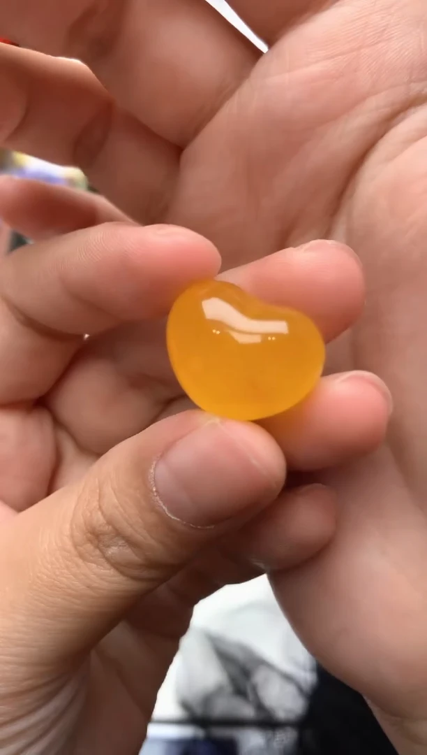 【闪购商品】琥珀珠宝奇石未镶嵌099琥珀蜜蜡花粉有纹小坑介意勿拍