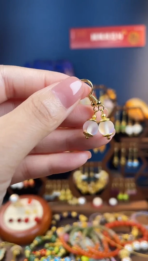 琉璃手工艺品琉璃耳钩