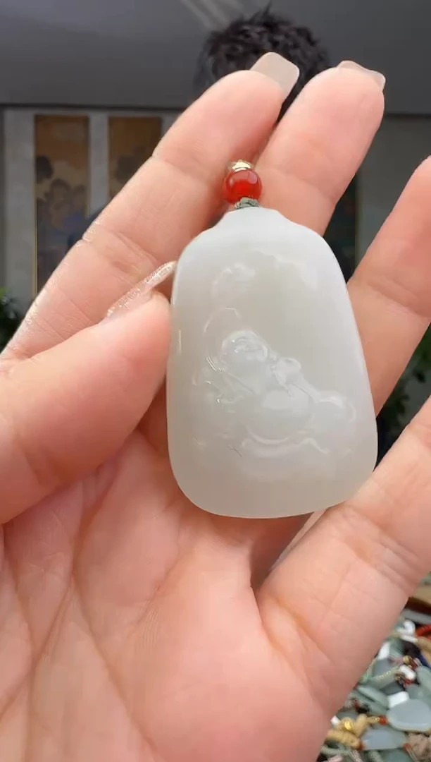 颈饰未镶嵌和田玉拍一发一多样性发货