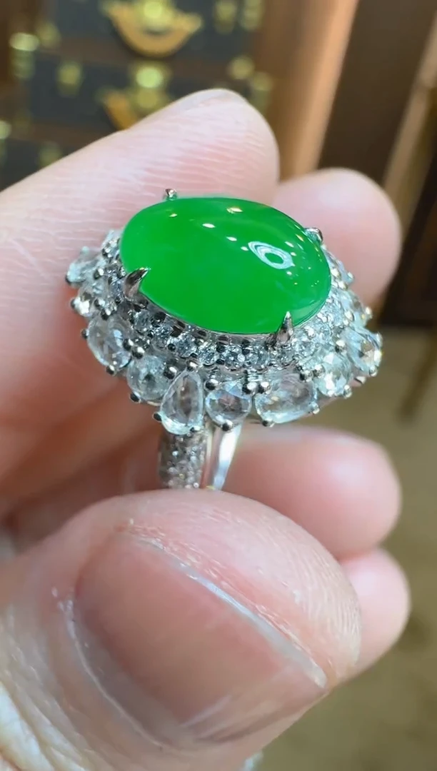 【闪购商品】翡翠戒指18K金镶嵌多样性团购发一件