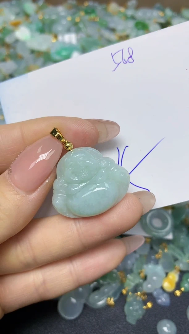 【闪购商品】翡翠挂件合金 天然翡翠A货