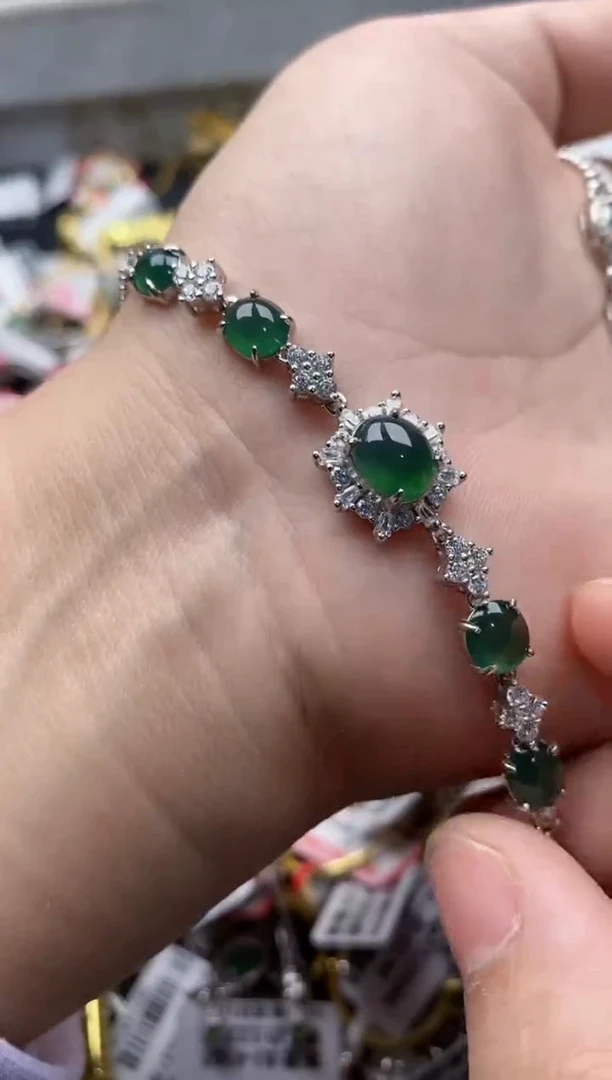 【闪购商品】翡翠戒指银S925镶嵌1111111--5