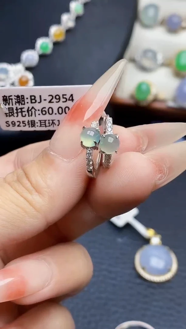 银S925镶嵌戒指翡翠1055