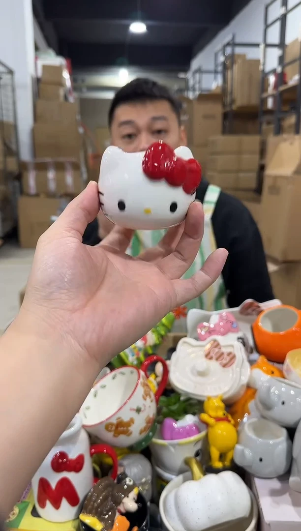 瓷片红色kt猫香薰