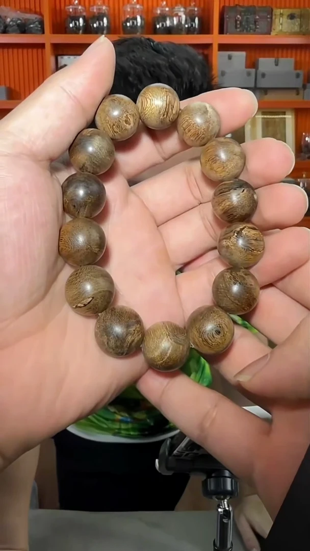 沉香手串113号单圈尖峰岭1.6多样性发一