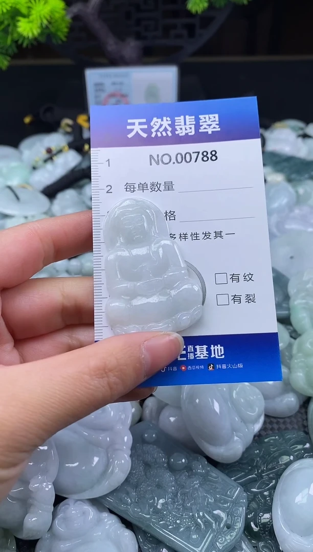 颈饰未镶嵌翡翠天然缅甸翡翠788