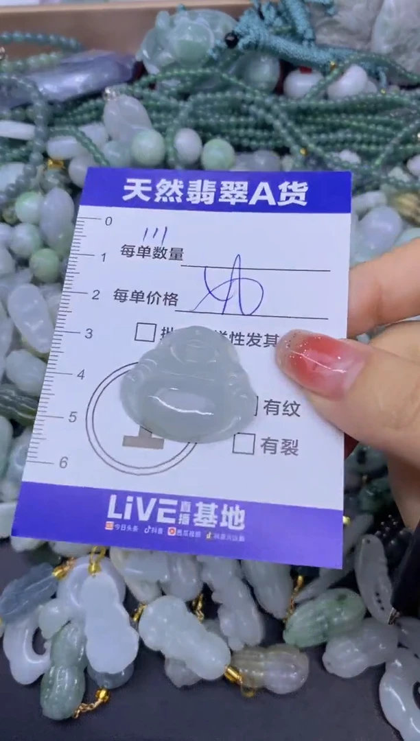 颈饰未镶嵌翡翠天然翡翠A货批量多样性发一件