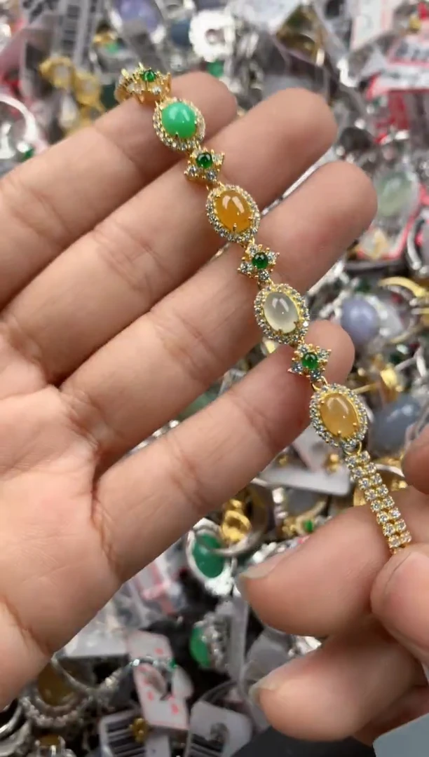 银S925镶嵌戒指翡翠8888-----4