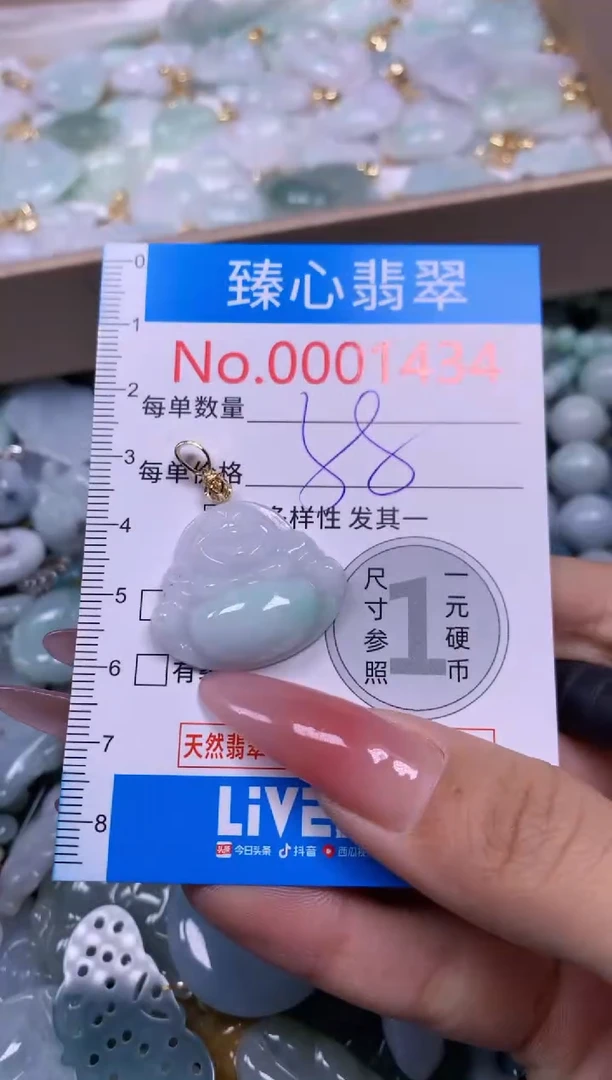 【闪购商品】翡翠颈饰未镶嵌含绳0001434