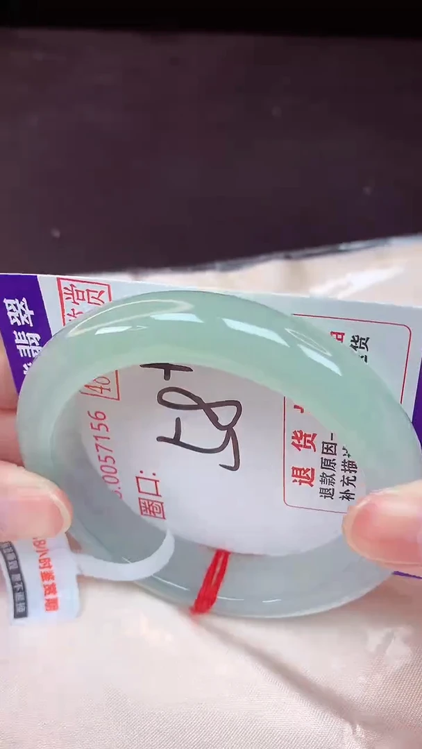 未镶嵌手镯翡翠58（48小时鉴赏期 ）