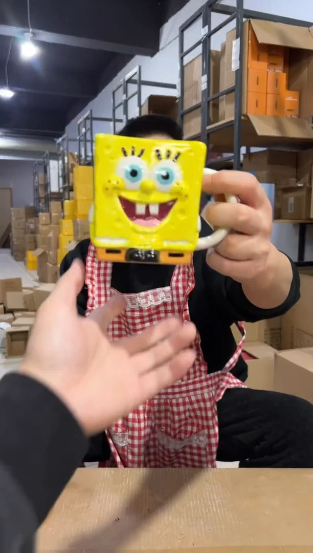 【闪购商品】杯海绵宝宝方形杯