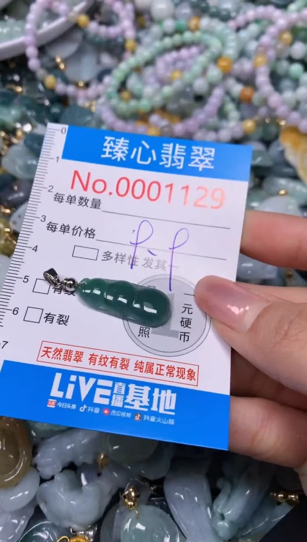 【闪购商品】翡翠颈饰未镶嵌含绳0001129