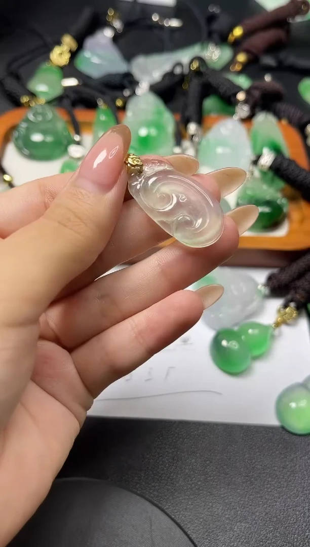 颈饰未镶嵌翡翠所见即所得   一图一物