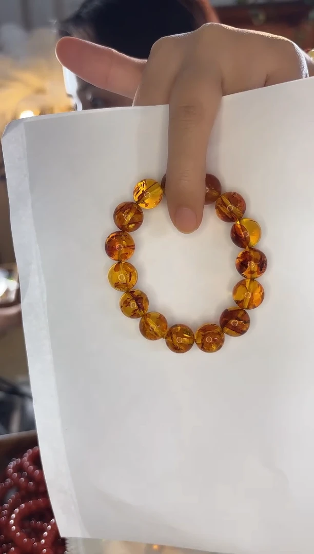 手串蜜蜡未镶嵌蜜蜡花珀精品手串