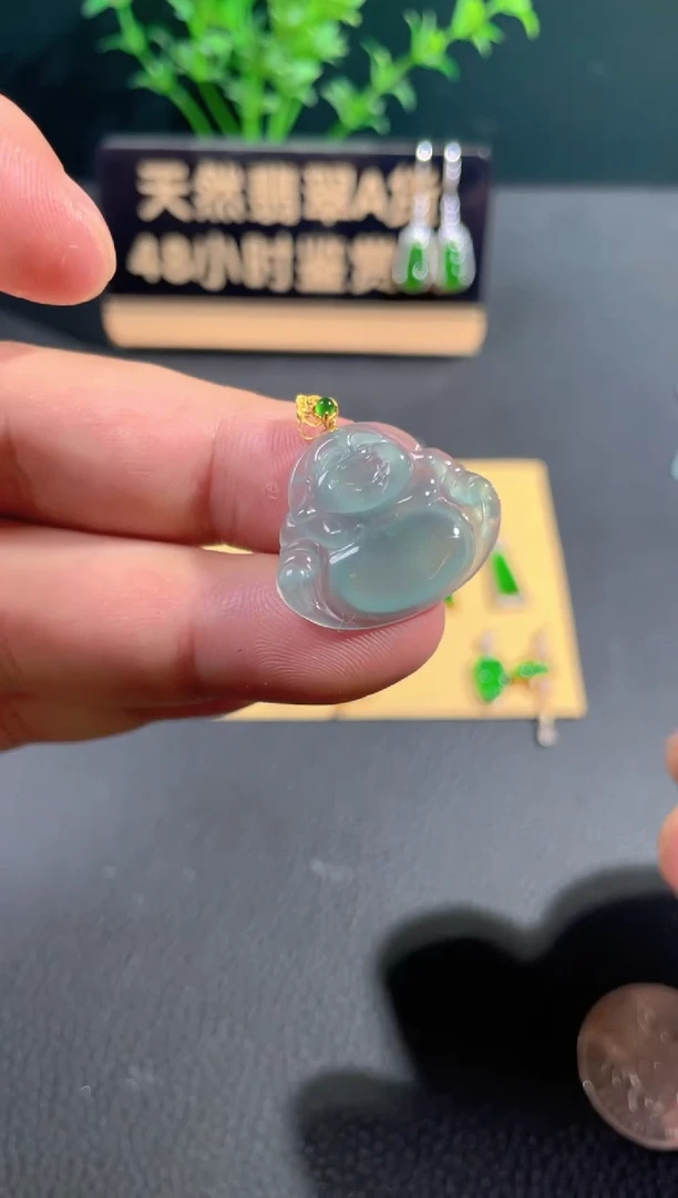 【闪购商品】翡翠颈饰18K金镶嵌翡翠