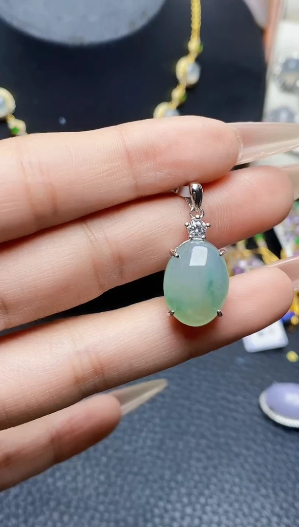 银S925镶嵌戒指翡翠3680