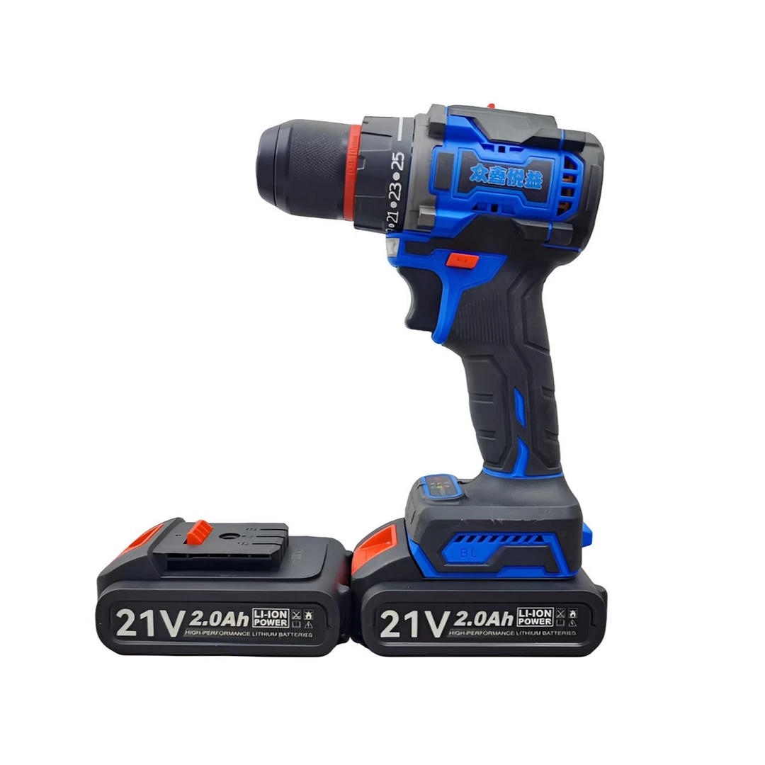 纯铜无刷大钢炮锂电钻  双速双电座充