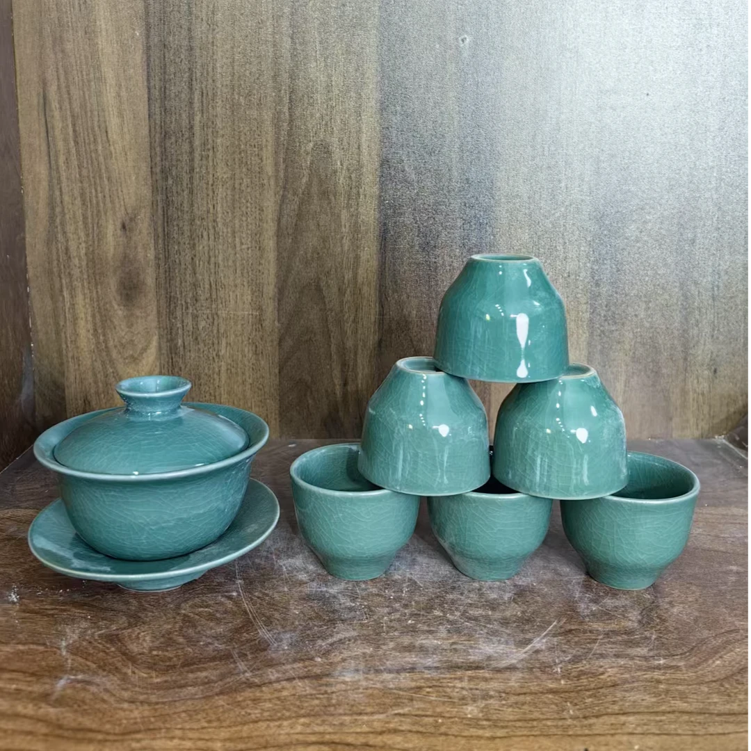 A710景德镇制陶瓷盖碗6杯子