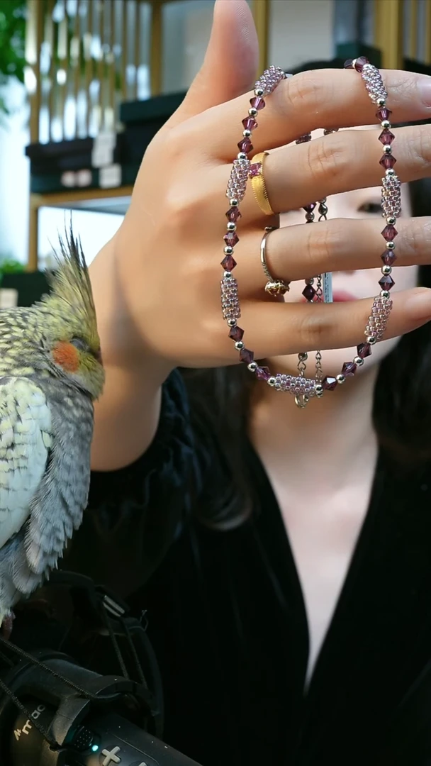 合金无纯铜无紫色编制项链-100