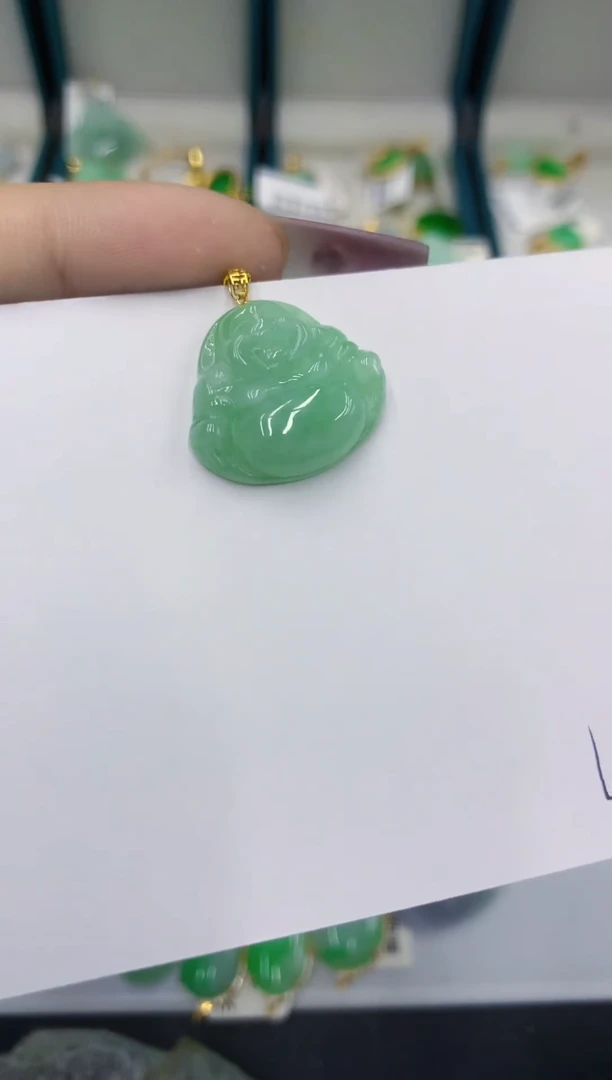颈饰18K金镶嵌翡翠11111