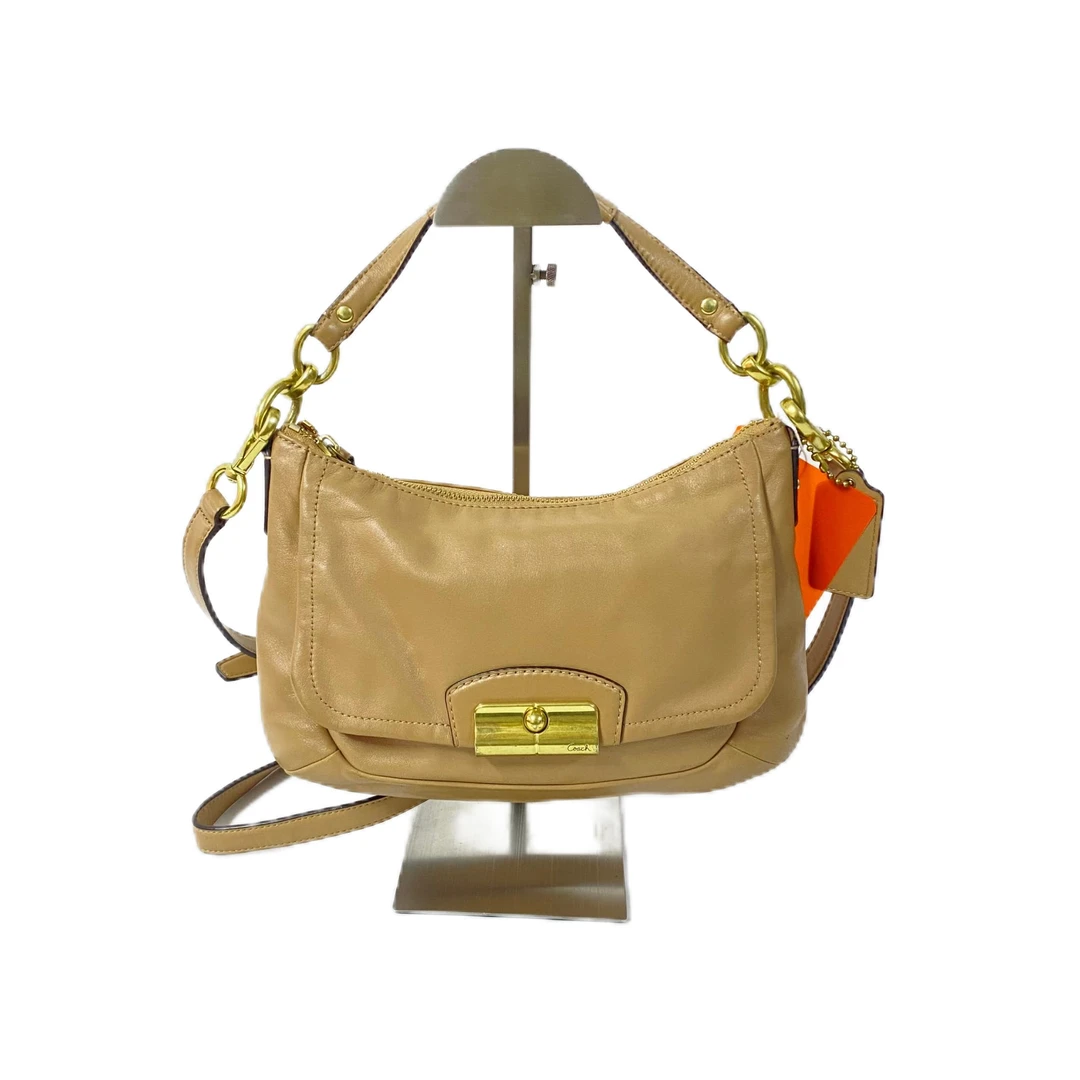 95新 COACH/蔻驰 奶茶色单肩腋下斜挎包 AF-2426-B