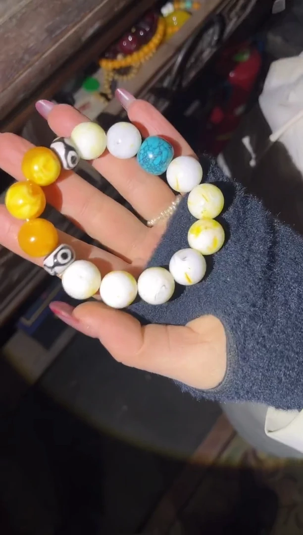 【闪购商品】蜜蜡手链未镶嵌82合合合合合合合合