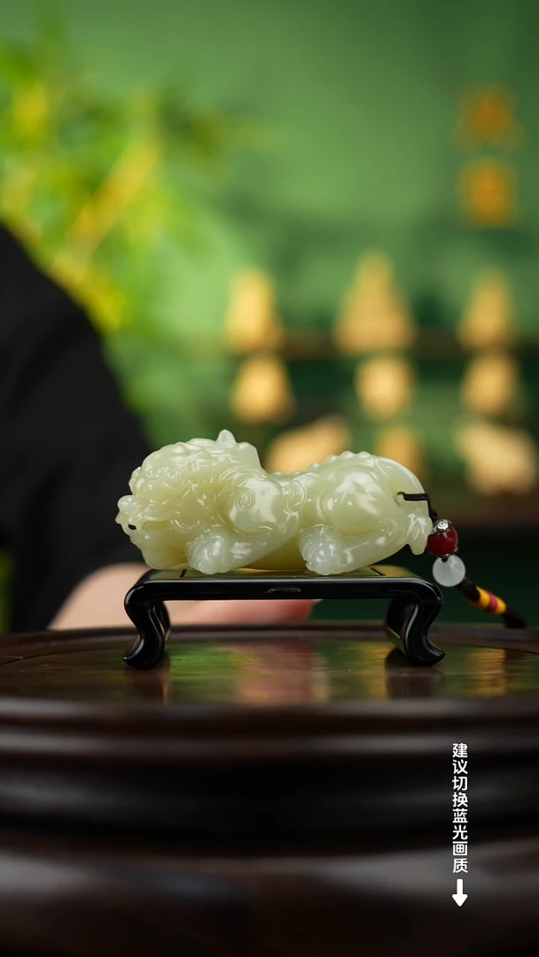 玉【祥瑞貔貅】天然玉石手把件